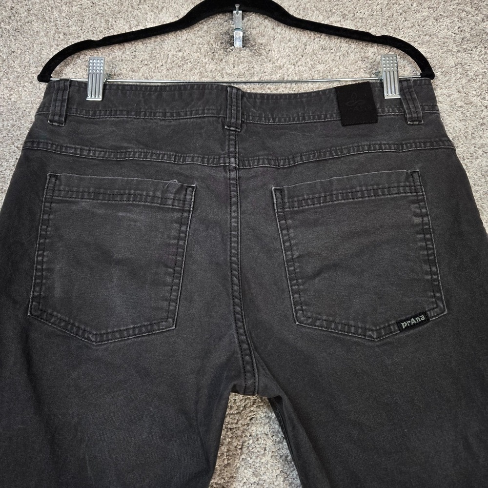 prAna Tucson Pants Mens 32x30 Gray Grey Cotton Stretch Canvas Slim Fit